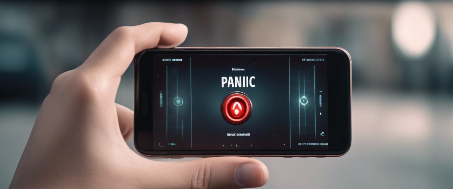 Smartphone app for panic button